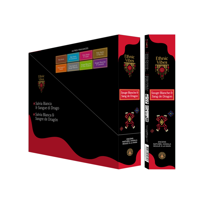 Incenso Fragrances & Sens Ethnic Vibes Salvia Bianca & Sangue di Drago Masala 15g