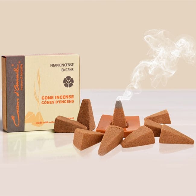 incenso ad Auroville Frankincense Incenso 5x10 Coni|it