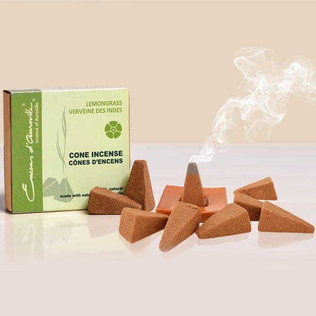 incenso ad Auroville Lemon Grass Incenso 5x10 Coni|it