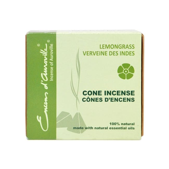 Auroville Lemon Grass Incenso 5x10 Coni