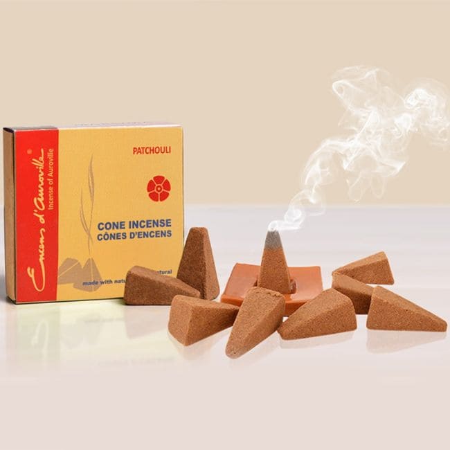 Auroville Patchouli Incenso 5x10 Coni