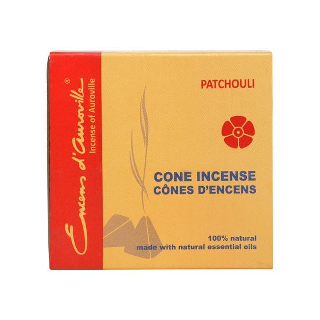 incenso ad Auroville Patchouli Incenso 5x10 Coni