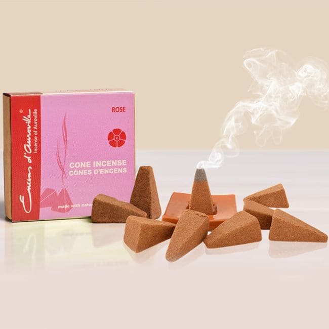 incenso ad Auroville Rose Incenso 5x10 Coni|it