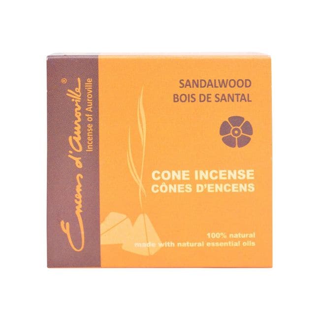 Auroville Sandalo Incenso 5x10 Coni