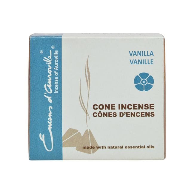 incenso ad Auroville Vaniglia Incenso 5x10 Coni