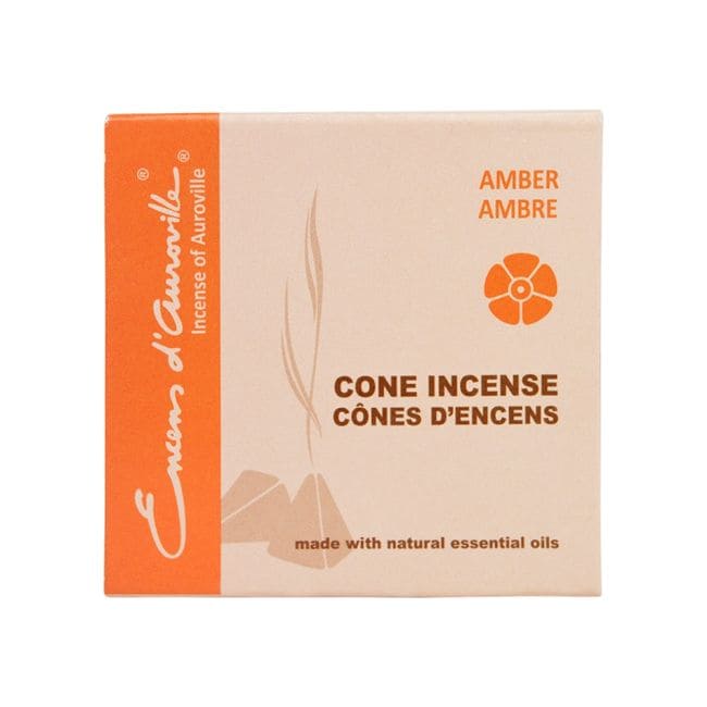 Auroville Amber Incenso 5x10 Coni