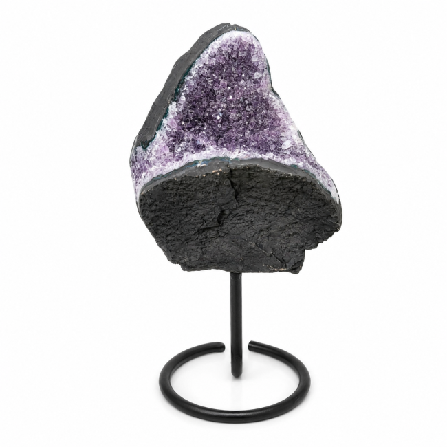 incenso ad Geode di ametista brasiliana A su base, 5,2 kg