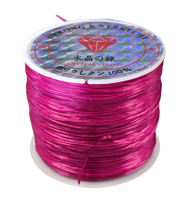 Filo elastico piatto Fucsia 50m