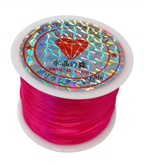 Filo elastico piatto Rosa 50m