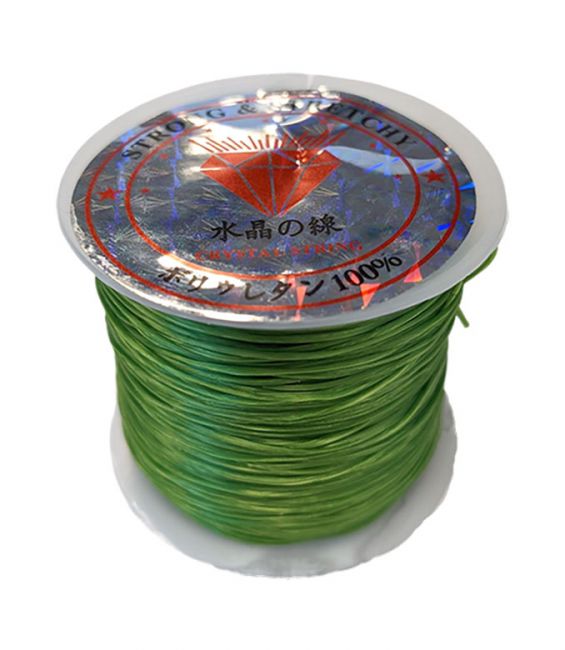 Filo elastico piatto Verde 50m
