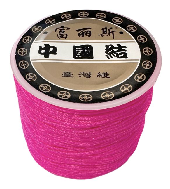 Filo di corda in poliestere rosa 0,8 mm 100 metri