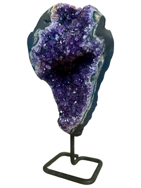 incenso ad Geode di ametista brasiliana AA su base 2,7 kg