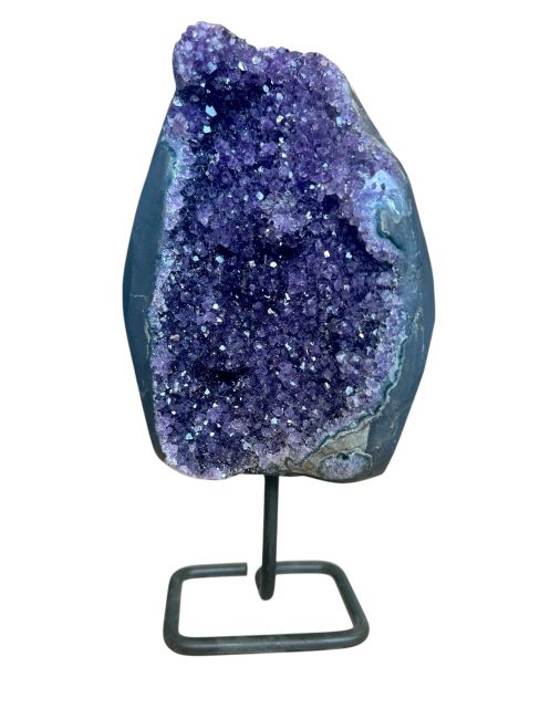 incenso ad Geode di ametista AA brasiliana su base da 2,9 kg
