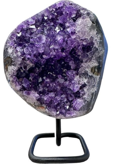 Geode di ametista Uruguay AA su base 2,3 kg