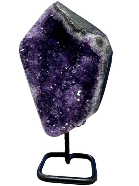 Geode di ametista Uruguay AA su base 2,3 kg