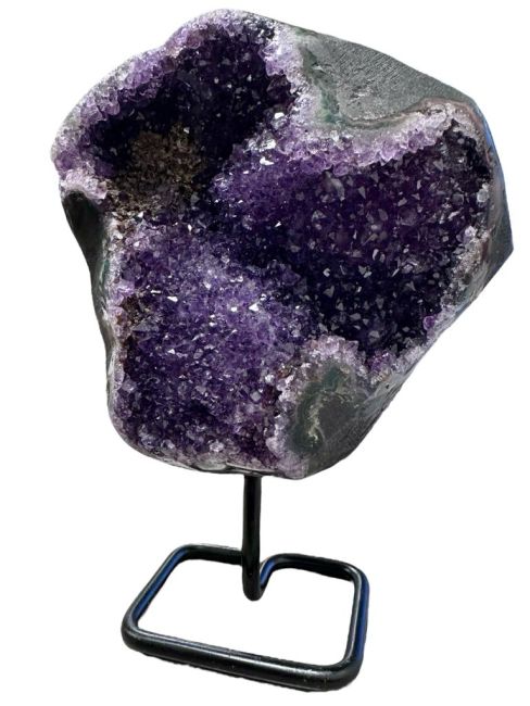 Geode di ametista Uruguay AA su base 3,48 kg