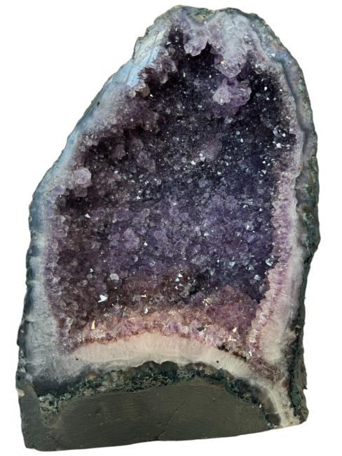 incenso ad Geode di ametista cattedrale AA+ 8,3 kg