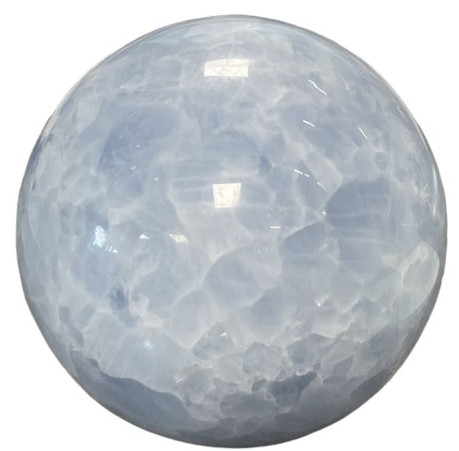 Sfera di calcite blu lucidata 1.322k