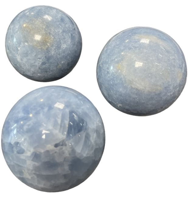 3 Sfere Calcite Blu Lucido 1.715k