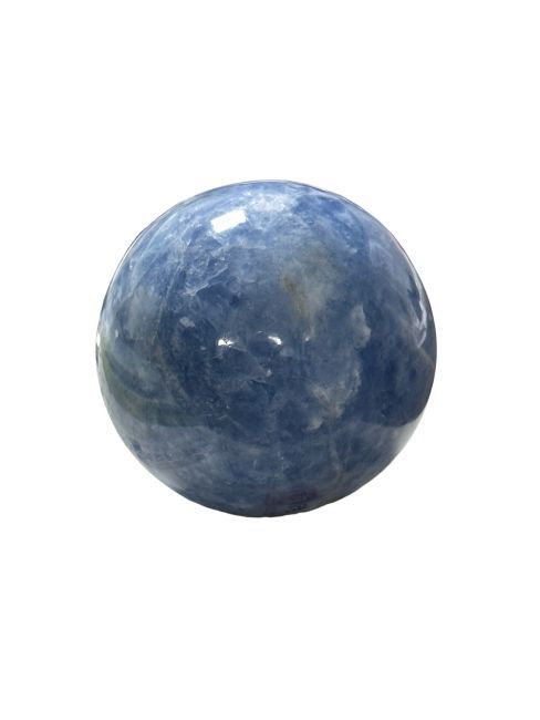 Sfera di calcite blu lucido 0,225 kg