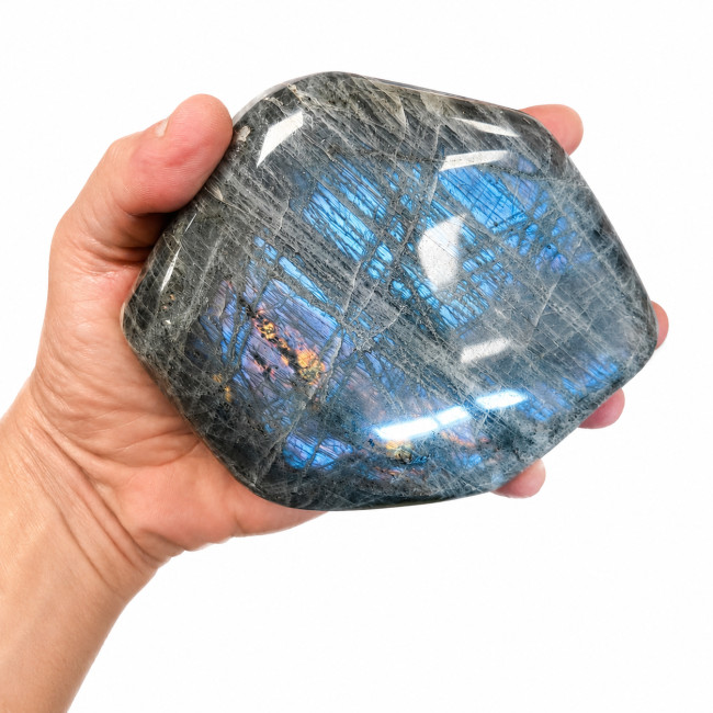 Blocco di labradorite lucidata da 1.080 kg
