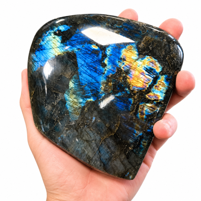 Blocco di labradorite lucidata da 1.600 kg