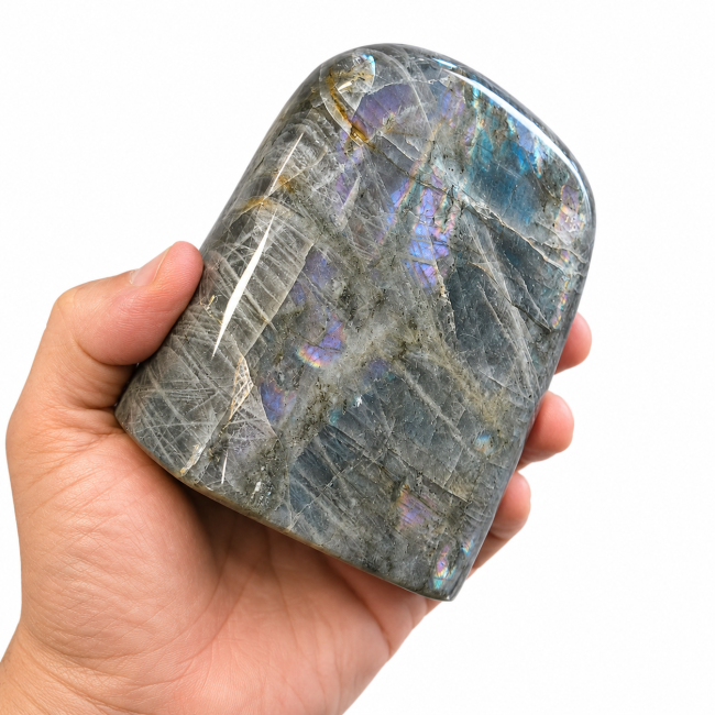 Blocco di labradorite lucidata da 1,230 kg