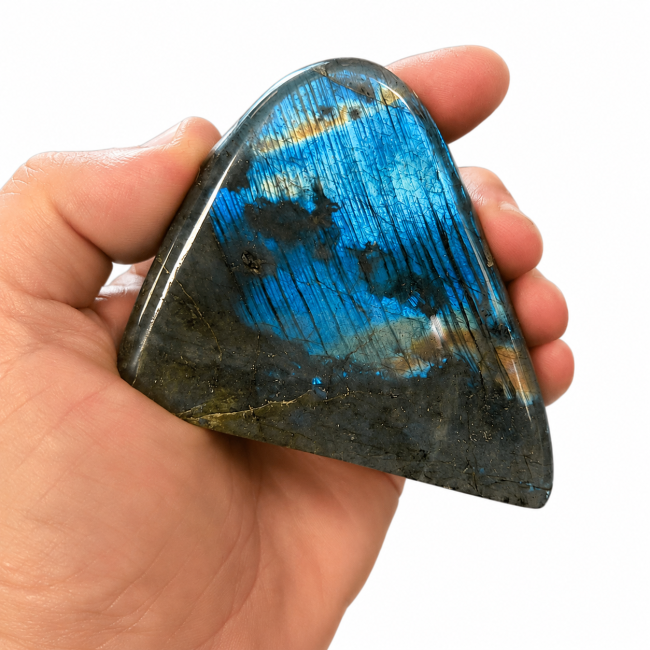 Blocco di labradorite lucidata da 0,310 kg