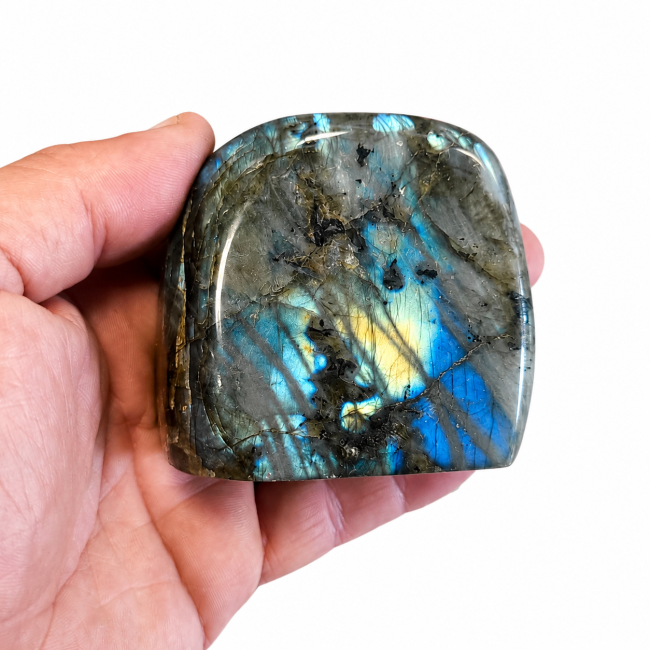 Blocco di labradorite lucidato da 0,330 kg