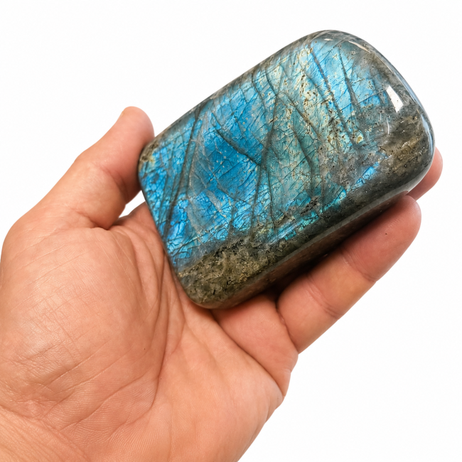Blocco di labradorite lucidato da 0,350 kg