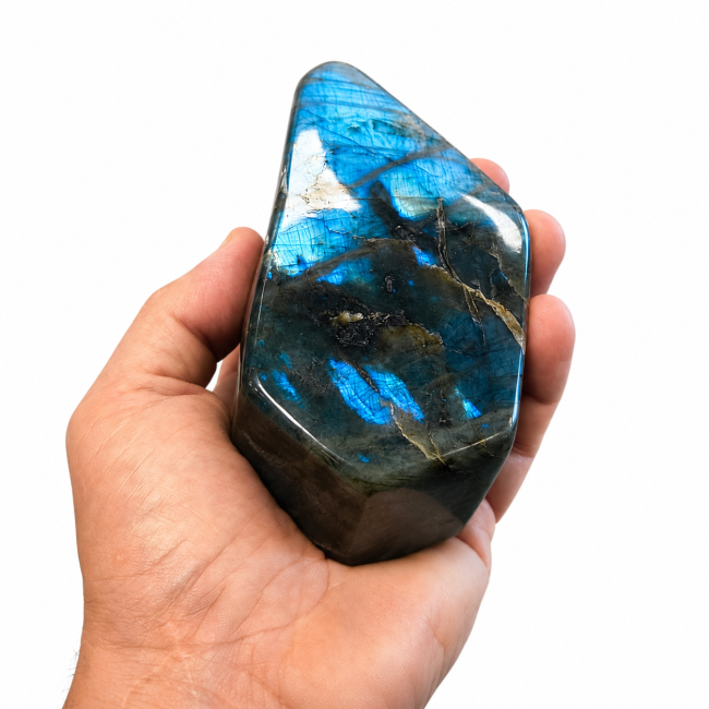 Blocco di labradorite lucidato da 0,650 kg