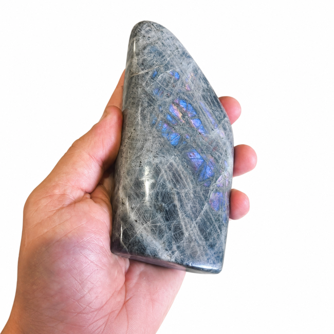 Blocco di labradorite lucidato da 0,670 kg