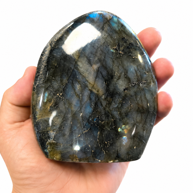 Blocco di labradorite lucidato da 0,720 kg