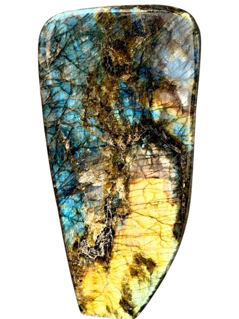 incenso ad Blocco di labradorite lucidata da 1,220 kg