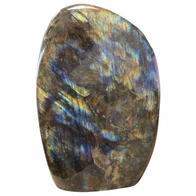 incenso ad Blocco di labradorite lucidata da 1,290 kg