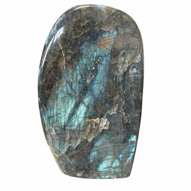 incenso ad Blocco di labradorite lucidata da 1,420 kg