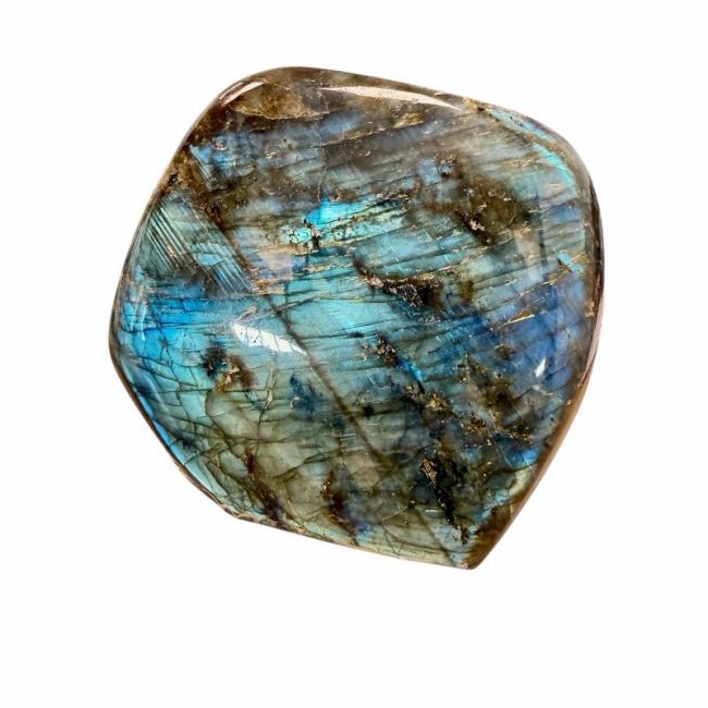incenso ad Blocco di labradorite lucidato da 0,985 kg