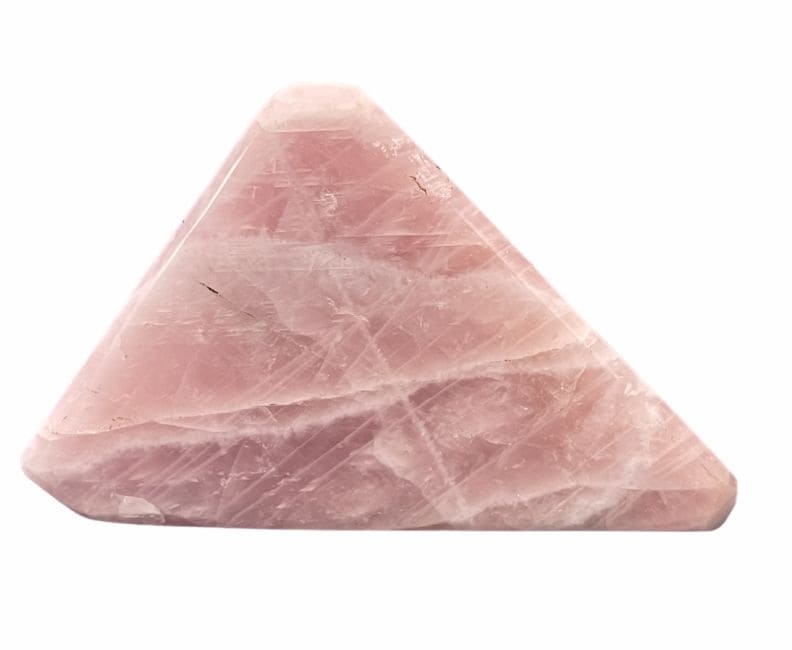 Blocco di quarzo rosa lucido 1,087 kg