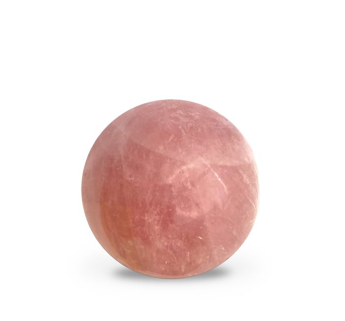 Sfera di quarzo rosa lucido 0,7 kg