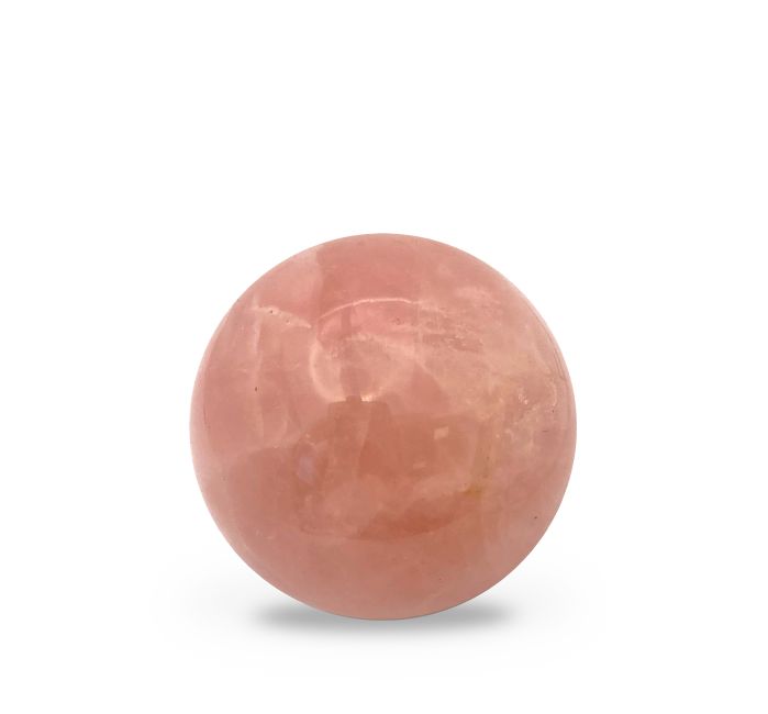 Sfera di quarzo rosa lucido 0,484 kg