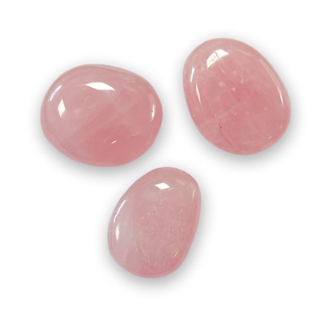 Ciottoli pietre burattate Quarzo rosa AA 1Kg