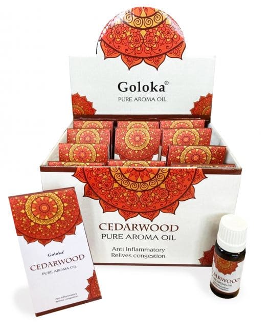 Goloka Olio profumato al cedro 10 ml x 12