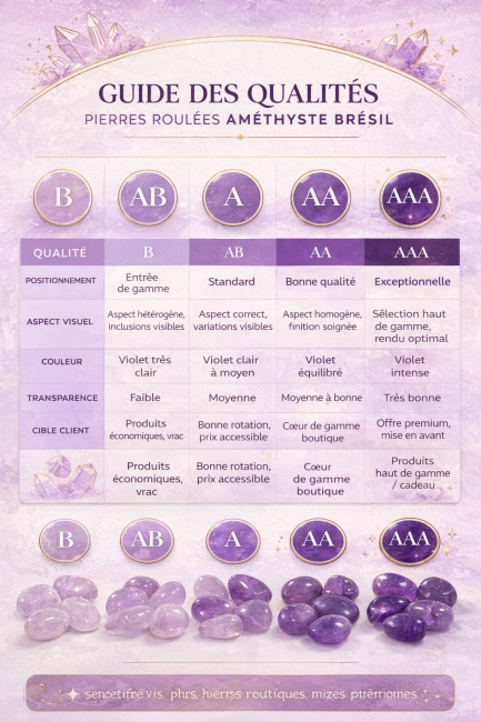 incenso ad Ametista Brasile AB – Pietre Burattate 250g|it