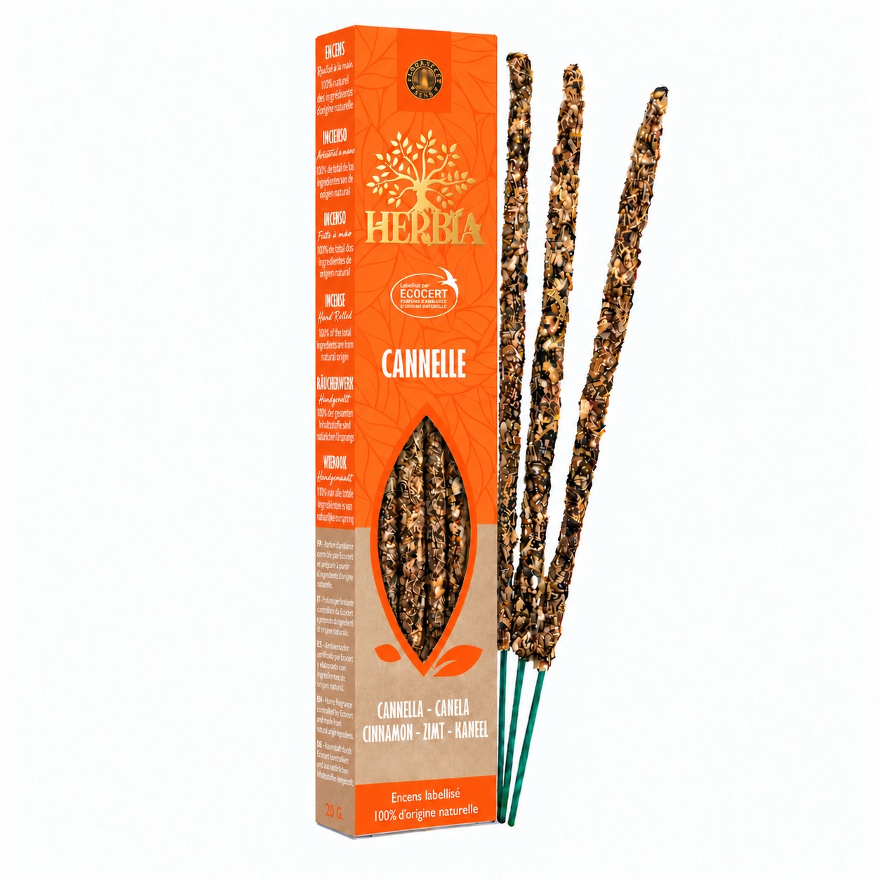 incenso ad Incenso Smudge Ecocert Herbia Cannella 20g