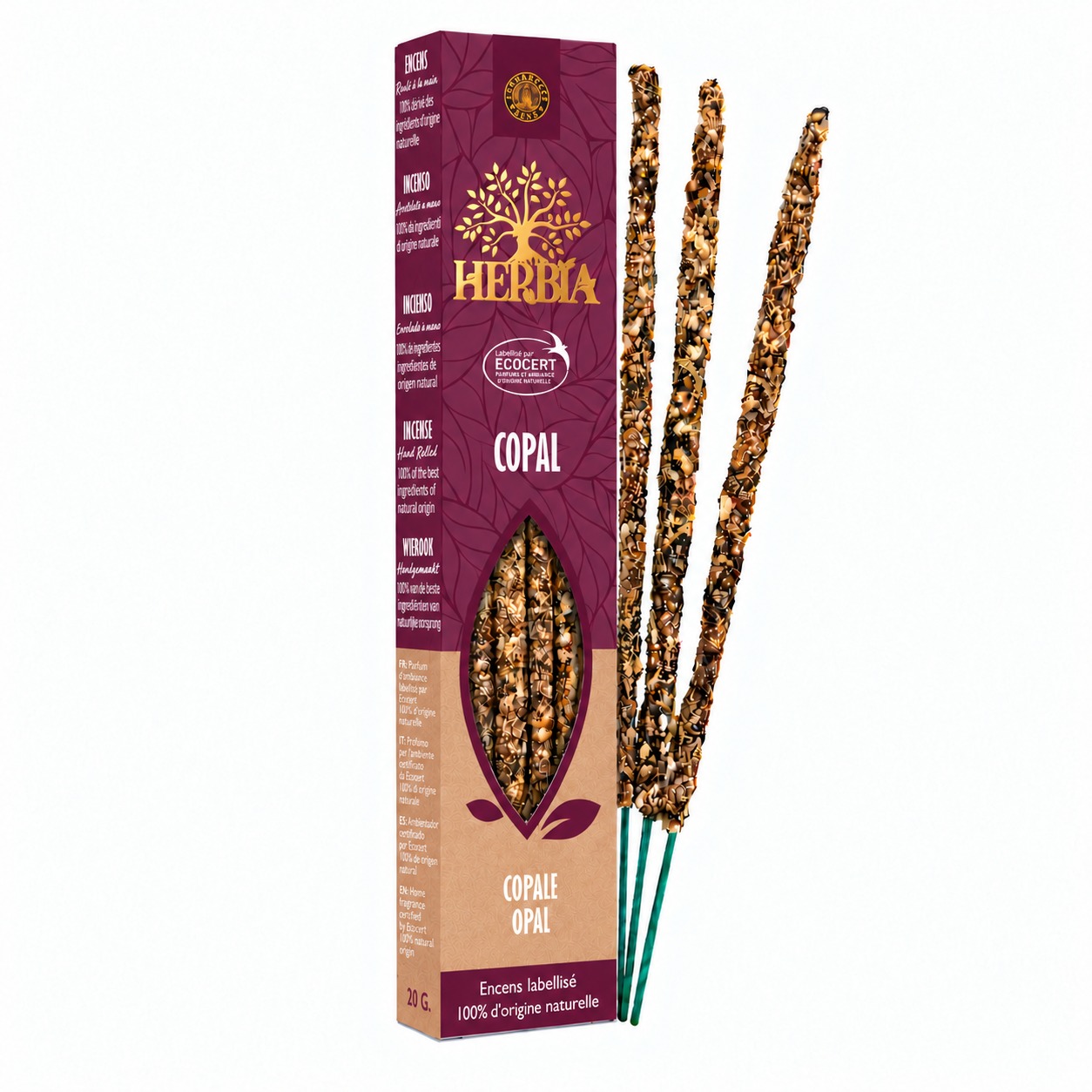 incenso ad Incenso Smudge Ecocert Herbia Copale 20g