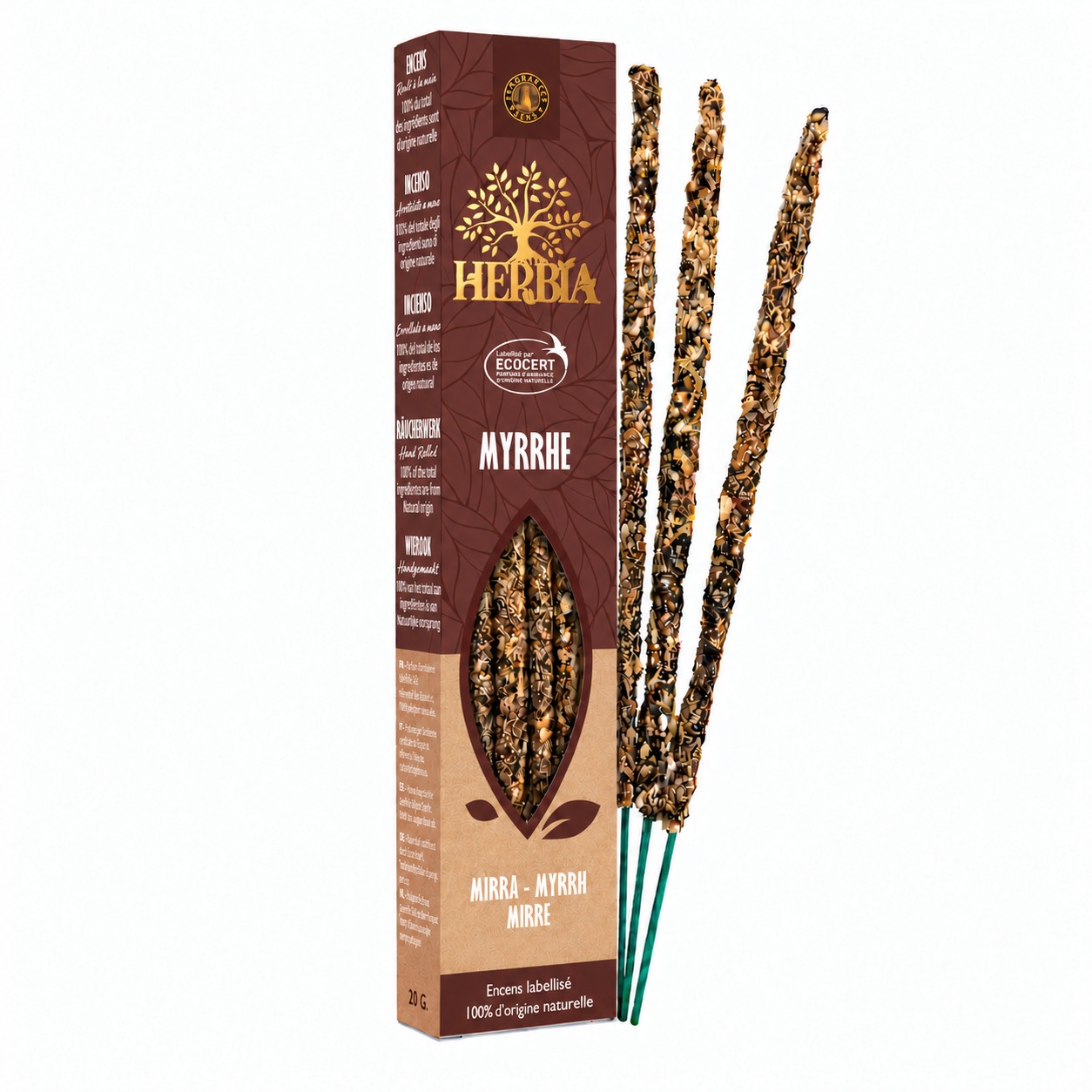 incenso ad Incenso Smudge Ecocert Herbia Mirra 20g