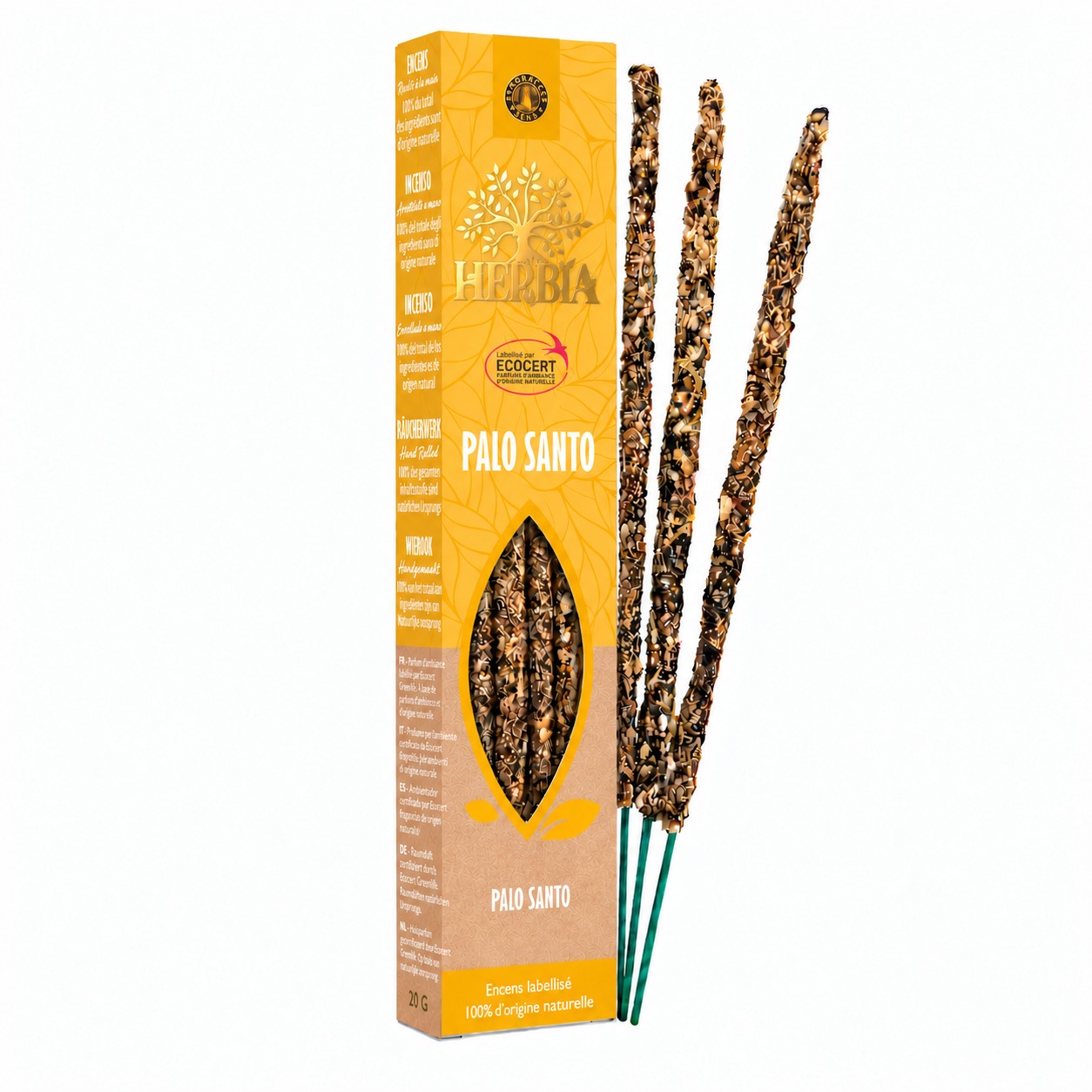 incenso ad Incenso Smudge Ecocert Herbia Palo Santo 20g