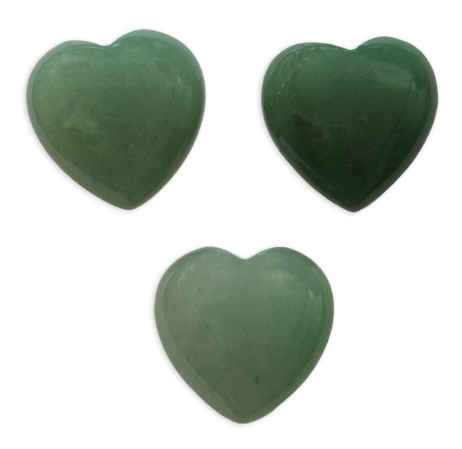 Cuore di avventurina verde A 30 mm x 3