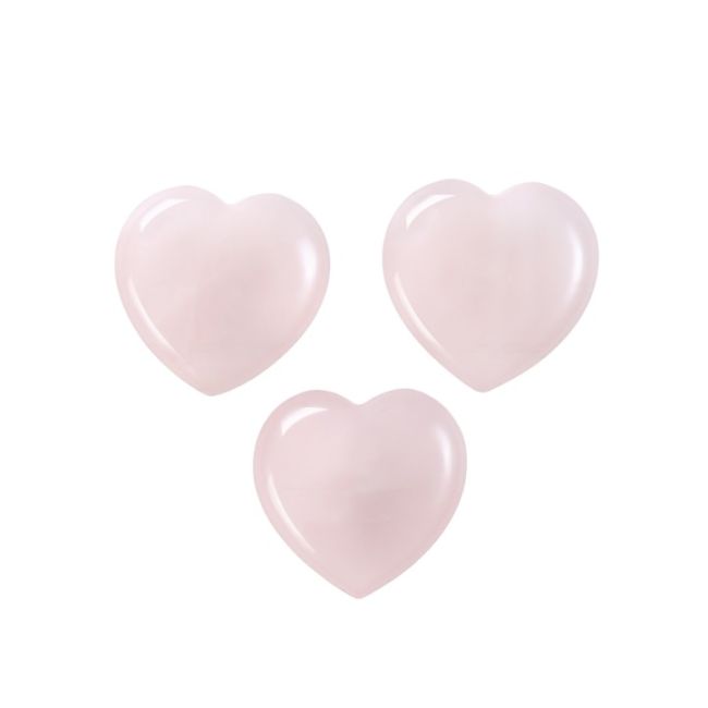 incenso ad Cuore di quarzo rosa A 30 mm x 3
