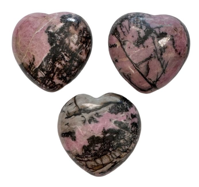 Cuore di rodonite mm. 30 x3